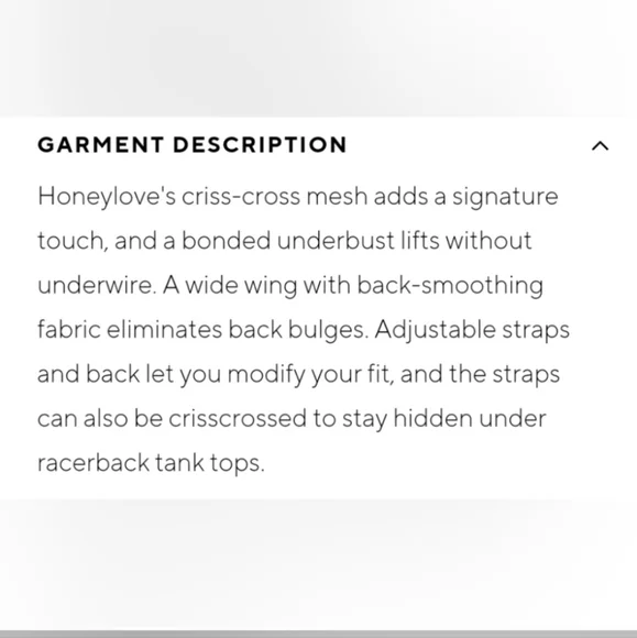 Honeylove CrossOver Bra Size 1x - Picture 2 of 7